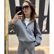 Resim İpekyol Çift Parça Görünüm Kadın Sweatshirt (IW6250091013) 