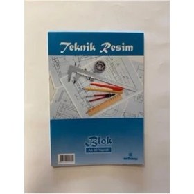Resim Ulaştı Tex Teknik Resim Defteri Teknik Blok 30 Yp A4 Beyaz Renkli Yüksek Kalite Çizim Malzemesi 