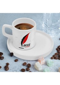 Resim Bk Gift Kişiye Özel Sunum Tabaklı Avukat Tasarımlı Kahve Fincanı-7, Sevgiliye Hediye, Arkadaşa Hediye, Avukata Hediye Kobitmeyen137771 Bk Gift 