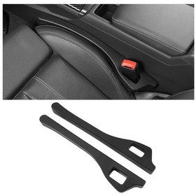 Resim 1 Çift Araba Koltuğu Boşluk Çubuğu Araba İç Kol Dayama Kutusu Kutusu Boşluk Sızdırmaz Dolgu Siyah 