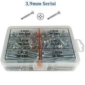 Resim 440 Parça Yhb Muv Seti - Matkap Uçlu Vida - 3.9 MM Serisi 