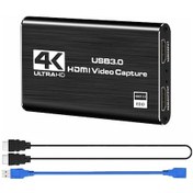 Resim Springsun Hdmı'den Usb3.0'a 4k 60fps Video Yakalama Kartı, Canlı Yayın, Oyun Akışı, 1080p 60fps Döngü Çıkışı, Çalıp Kullanın, Çoklu Sisteme Uyumlu 