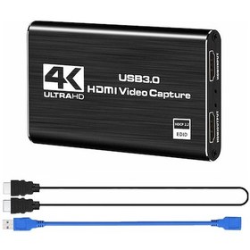 Resim Springsun Hdmı'den Usb3.0'a 4k 60fps Video Yakalama Kartı, Canlı Yayın, Oyun Akışı, 1080p 60fps Döngü Çıkışı, Çalıp Kullanın, Çoklu Sisteme Uyumlu 