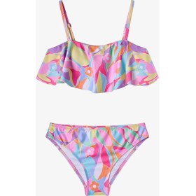 Resim Penti Renkli Genç Kız Tropic Bandeau Bikini Takımı 