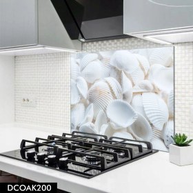 Resim Olinpa Cam Ocak Arkası Koruyucu | Deniz Kabuğu 