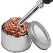Resim 1 set Temizleme Topu, Lehimleme Demir Filtrasyonu Temizleme Ucu, Bakır Tel Temizleyici Top, Metal Cüruf Kutusu Temizleme Topu 