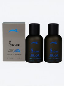 Resim SIORE Kalıcı Siyah ve Mavi Erkek Parfüm 2 Adet (100mlx2Adet) 