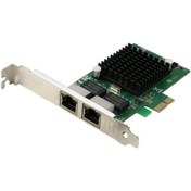 Resim Keepro PCIe Dual 10/100/1000 Intel 82575 Chipset Ethernet Kartı 