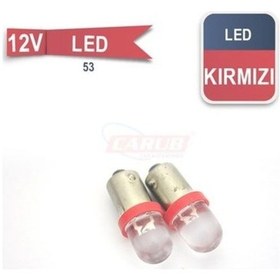 Resim CARUB AMPUL 12V 53 LED PARK KIRMIZI 