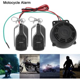 Resim Pengfushop5 Motosiklet Alarm Güvenlik Sistemi Çift Uzaktan Kumanda 12V Motosiklet Hırsızlığı Koruması Bisiklet Scooter Motor Alarm Sistemi (Yurt Dışından) 