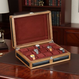 Resim Heritage 15 Ahşap Saat Kutusu / Siyah 