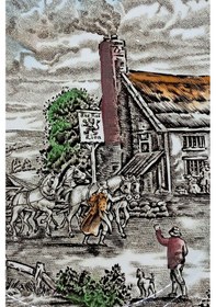 Resim Wood & Sons Post House Vintage Pasta Tabağı 20 Cm Haki 