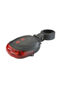 Resim Bisiklet Arka Stop Far Işık Lazerli Açık Füme - Füme - Kahverengi 
