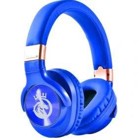 Resim Rosstech BT760 Kablosuz Bluetooth 5.0 Gürültü Azaltıcı Kulak Üstü Kulaklık - Mavi 