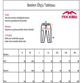 Resim Axxel Kadın Siyah Büyük Beden Yüksek Bel Spor TAYT-P2154 