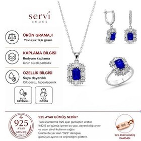 Resim Servi 925 Ayar Gümüş Radiant Baget Set-94 