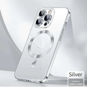 Resim m.tk moveteck Iphone 14 Pro Max Uyumlu Kılıf Kamera Lens Kaplama Korumalı Manyetik Magsafe Renkli Şeffaf 