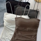 Resim 4 adet Kadın Ruched Bel Kolsuz Üstler - Seksi Strapless Tasarım, Elastik Rahat Uygunluk, Çıkarılamayan Pedler, Zarif Düz Renk için Günlük ve Resmi Giyim - Kadınlar için Mükemmel Hediye, Günlük Giyim Üstleri, Şık Stil, Kaliteli El Sanatları 