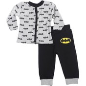 Resim Batman Erkek Bebek Lisanslı Çıtçıtlı Pijama Takımı 