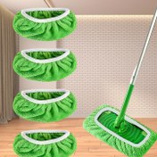 Resim 4 Adet Mikrofiber Paspas Bezi, Yeniden Kullanılabilir ve Yıkanabilir, Yüksek Emici, Islak/Kuru Zemin Temizliği İçin Kolay Temizlenebilir, Dayanıklı Ev ve Ticari Kullanım için Paspas Başlıkları 