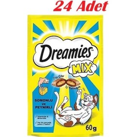 Resim Dreamies Somonlu Ve Peynirli Kedi Ödülü 24 X 60gr 