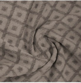 Resim Baklava Desen Sandalye Kılıfı Yıkanabilir Likralı Esnek Lastikli Sandalye Örtü Vizon 