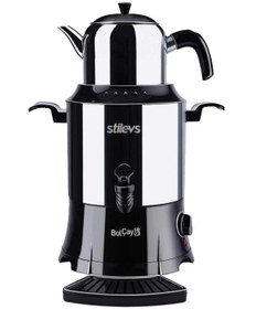 Resim Stilevs Bolçay 1250 W 60 Bardak Çelik Semaver 