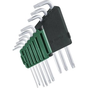 Resim Bosch Alyan Anahtar Takımı Torx 9 Parça Yüksek Kaliteli Çelik Malzeme 