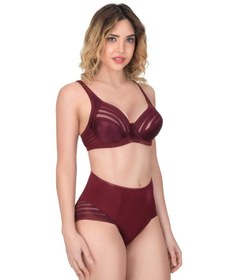 Resim Mtm My The Mall Bordo Mı Emay 177 B Toparlayıcı Sütyen Takım Bordo 