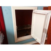Resim ALC Alüminyum Açılır Kapanır Elektrik Su Sayaç Müdahale Kapağı 50*50 Beyaz 
