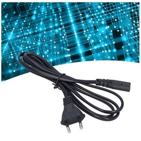Resim Yuntech01 Ev Aletleri İçin Güvenli Elektrik Kablosu, Euro Standartı 250v 2.5a, 1m Uzunluk, Pvc Kapak, Iec-320-c7 Bağlantı Lamba, Monitör, Yazıcı Uyumlu 