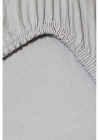 Resim 4 Adet 65 X 95 + 10 Cm Anne Yanı Lastikli Penye Kumaş Bebek Çarşafı-gri 