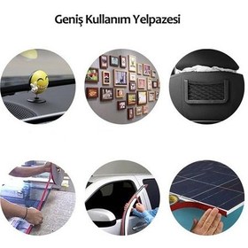 Resim Buffer 2 Metre Güçlü Yapışkanlı Çift Taraflı Slikon Şeffaf Bant 