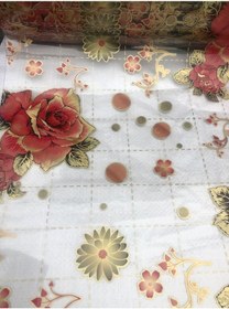Resim Şefaf Desenli Masa Örtüsü 70Cm X 130Cm 1.8Mm Pvc Masa Örtüsü Dese 