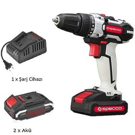 Resim Specco XSP18V-4026 18V Li-ion Şarjlı Darbeli Matkap Aksesuarlı 