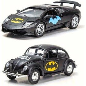 Resim Dashanshop Otorize Wb 2 Adet Karikatür Sevimli Chibi Batman Araba Koleksiyon Figürleri Batman 2 Adet 