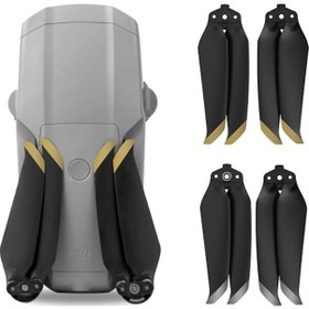 Resim Wezone Djı Mavic Air 2 İçin Gümüş Uçlu Abs Gürültü Azaltıcı Perde 2 Çift - Hafif, Dayanıklı Ve Kolay Kurulum Diğer 