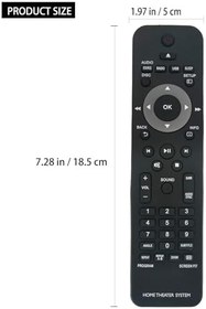 Resim Yedek Uzaktan Kumanda Philips Ev Sineması Sistemi HTD3200 HTS2200 HTS2500 HTS2511 HTS3019 HTS3020 HTS3201 HTS3269 HTS3270 HTS3277 HTS3373 HTS3376 için uygun HTS337 7 HTS3510 HTS3520 HTS3530 
