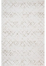 Resim Moda 1098 Beyaz Modern Pamuk Makine Halısı - Beyaz / 80 x 150 