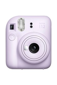 Resim Fujifilm Instax mini 12 Lila Fotoğraf Makinesi-10'lu Film-Çerçeve ve Deri Kılıf Seti 