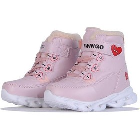 Resim Trendyshose Tw-009065 Bebe Kız Çocuk Termal Kürklü Işıklı Garantili Bot Pudra 