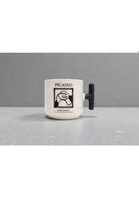 Resim Picasso Line Art T Kulp Seramik Kupa Beyaz - Çok Renkli 