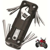 Resim Elmpaly Siyah 1 Adet Dayanıklı Çelik Motosiklet Ve Takım Çantası - Soket Anahtarlı Kompakt Tamir Seti 