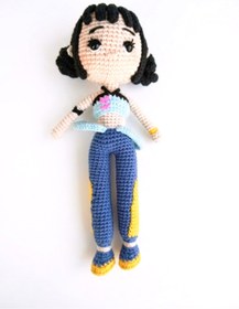 Resim MİNOHOUSE Amigurumi K-Pop Demon Hunters Zoey Bebek Organik Oyuncak 