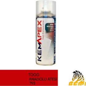 Resim KEMAPEX Togg Anadolu Ateşi Rötüş Sprey Boya 400Ml 