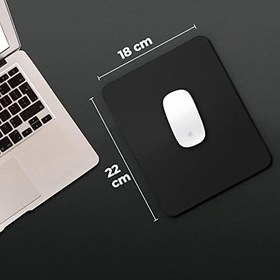 Resim WONKEY OFFICE - Küçük Boy Mouse Pad - Kaymaz Tabanlı Pürüzsüz Kumaş Yüzeyli Bilgisayar Mouse Altlığı, Ofis için Ergonomik Mouse Pad, Laptop ve PC Uyumlu (Küçük Boy 22x18 cm) 