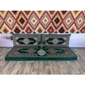 Resim Coton Şark Köşesi Saraylı Desenli Minder Takımı 4 Parça 