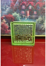 Resim Cam Tuğla Mozaik Model Yeşil 5'li 