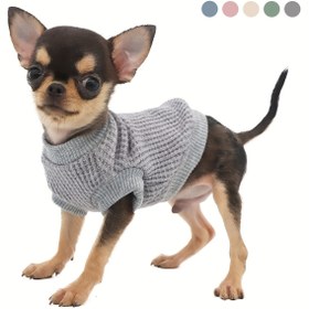 Resim Hafif Köpek Kazakları Yavru Küçük Köpekler Yavru Chihuahua Yorkie Giysileri-Atrovirens 