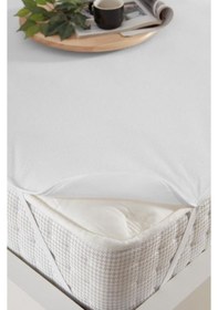 Resim Decovilla 200X200 Pamuklu Köşe Lastikli Sıvı Geçirmez Alez 